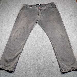 Kiton Napoli Mens Gray Cotton Cotton Blend Straight Leg Pants Size It 58 US 40